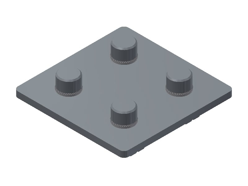EVD 50/50 Straight Connector Plate - 1