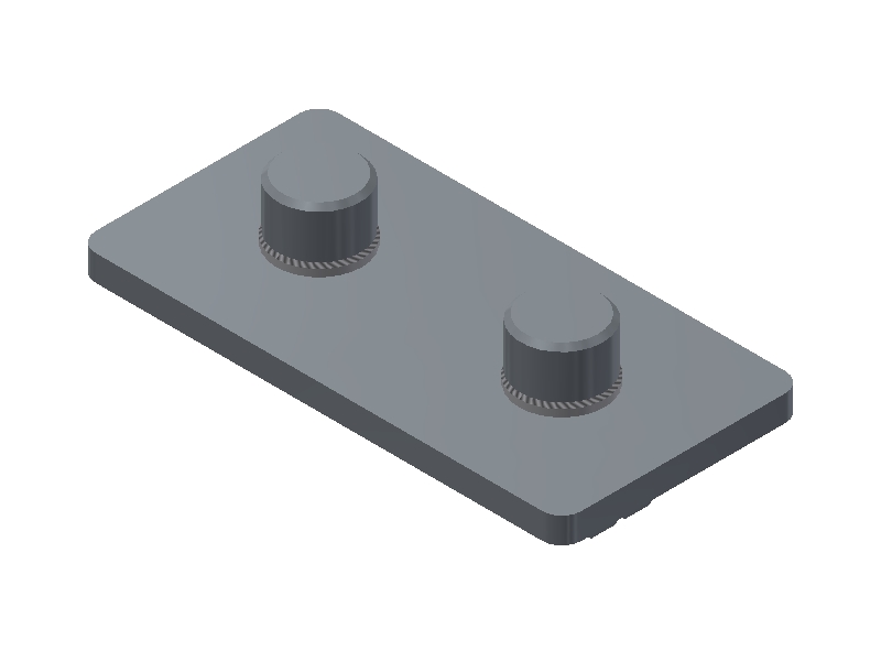 EVG 25/50 X Straight Connector Plate - 1