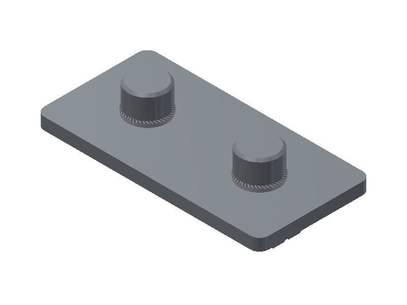 EVG 25/50 X Straight Connector Plate