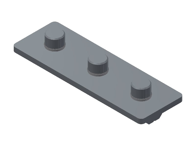 EVG 25/75 X Straight Connector Plate - 1