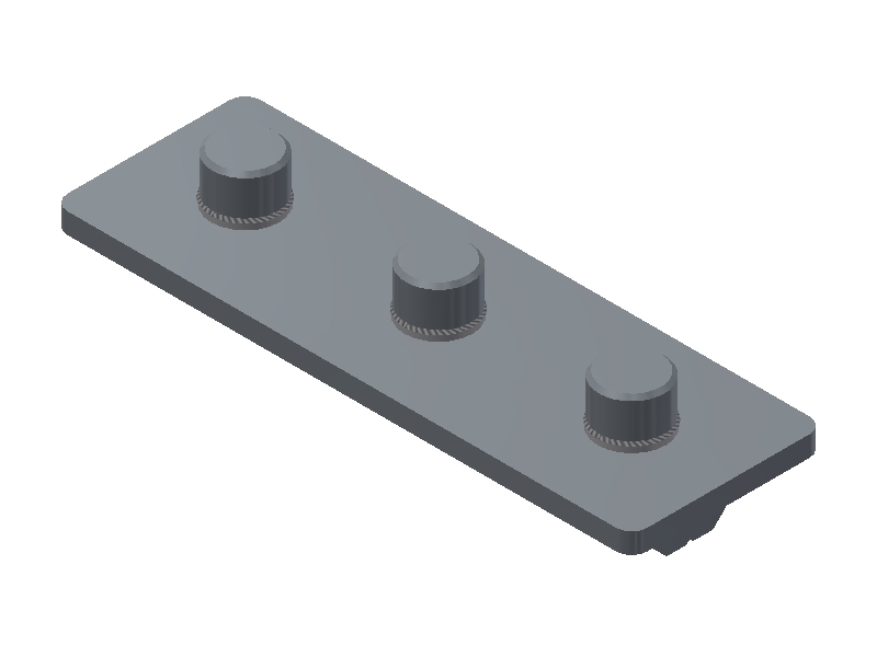 EVG 25/75 X Straight Connector Plate - 1