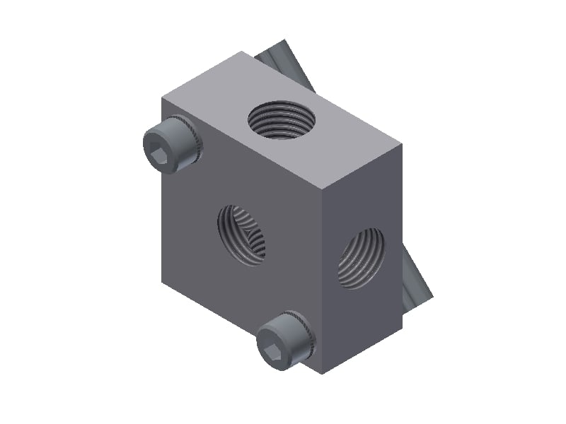 LVT 1/4 X Manifold Block - 1