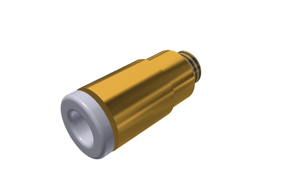 S04-M5-10 Internal Hex Male Connector - 1
