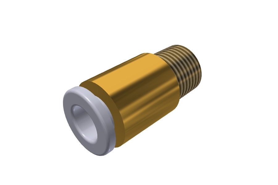 S06-01S Internal Hex Male Connector - 1