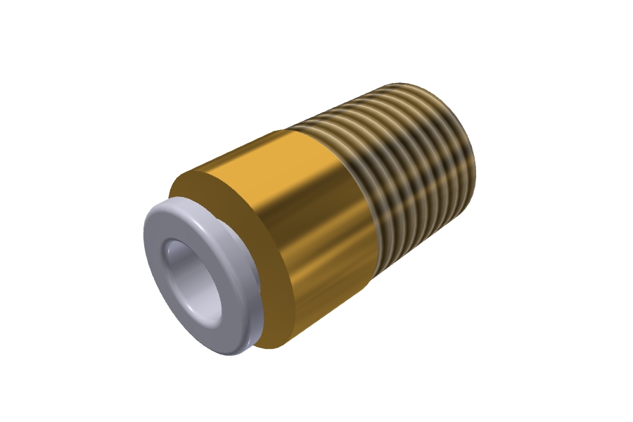 S06-02S Internal Hex Male Connector - 1