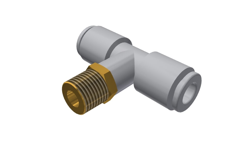 T06-01S-10 Male Branch Tee - 1