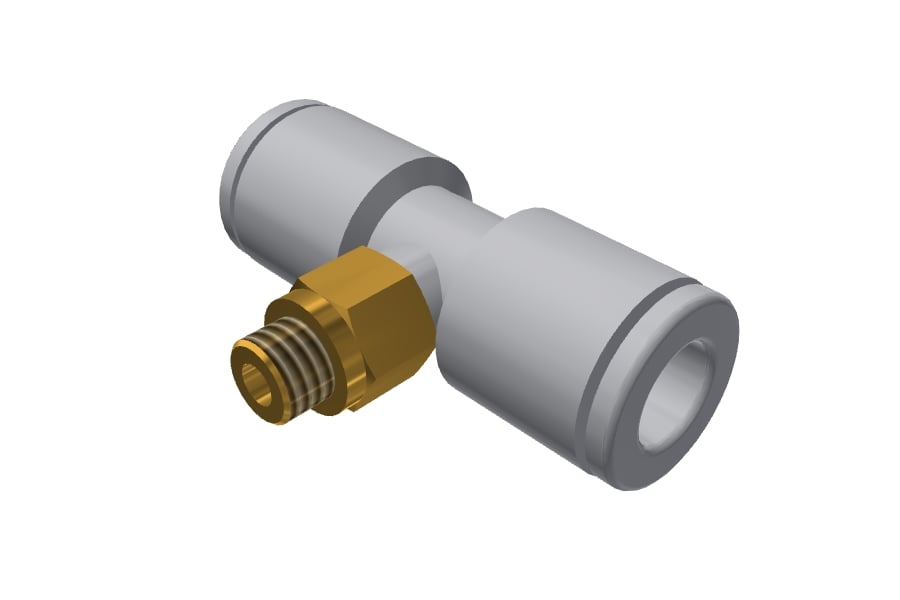 T06-M5 Male Branch Tee - 1