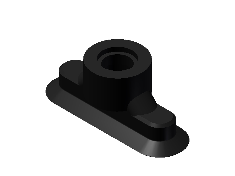 VN 0-10x30 N Oval Vacuum Cup / Suction Cup - 1