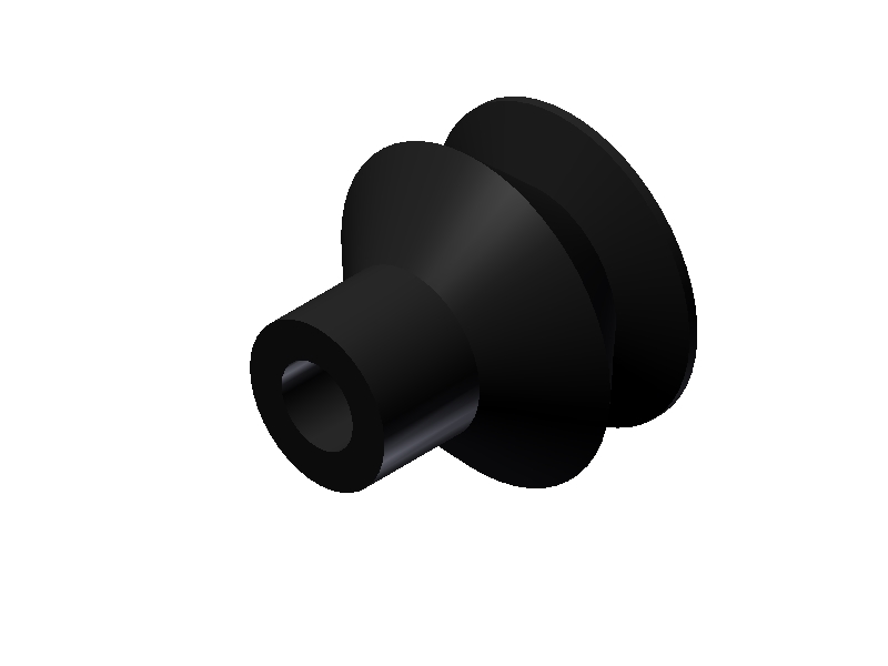 VN 2-15-N 1.5 Bellows Vacuum Cup / Suction Cup - 1