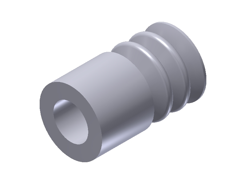 VN 3-10-S 2.5 Bellows Vacuum Cup / Suction Cup - 1