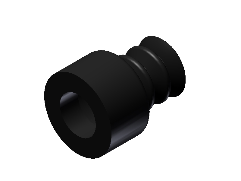VN 3-5-N 2.5 Bellows Vacuum Cup / Suction Cup - 1