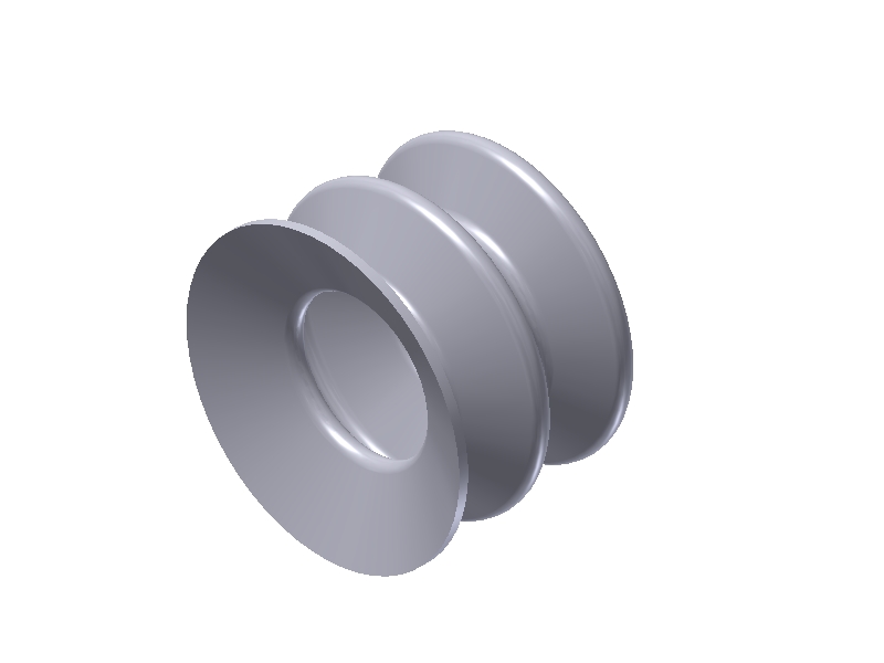 VN 3-60-S 2.5 Bellows Vacuum Cup / Suction Cup - 1