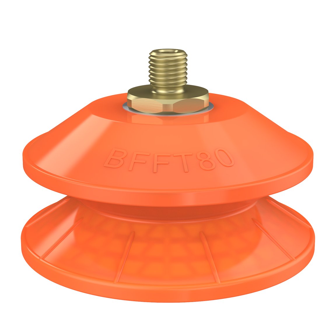 Suction cup BFFT80P-2 Polyurethane 60/60/30 G1/8" male with mesh filter - 1