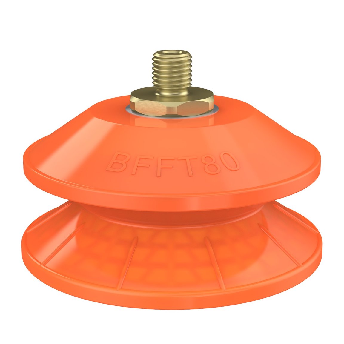 Suction cup BFFT80P-2 Polyurethane 60/60/30 G1/8" male with mesh filter - 1