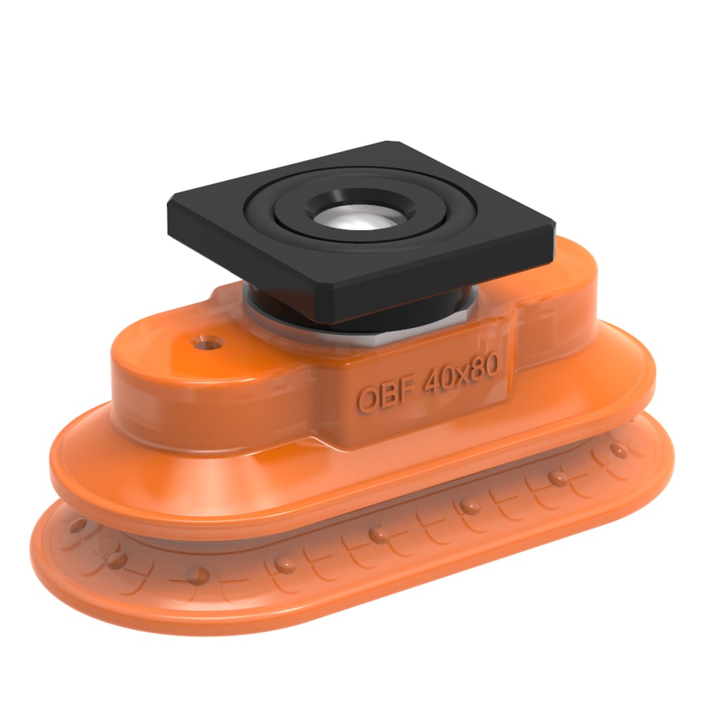 Suction cup OBF40X80P Polyurethane 60, T-slot