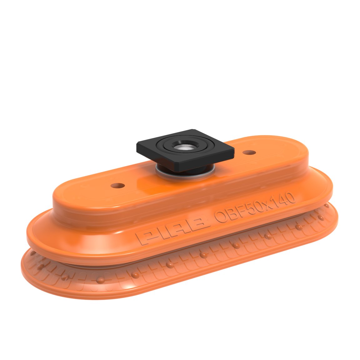 Suction cup OBF50x140 Polyurethane 55/60, T-slot with mesh filter