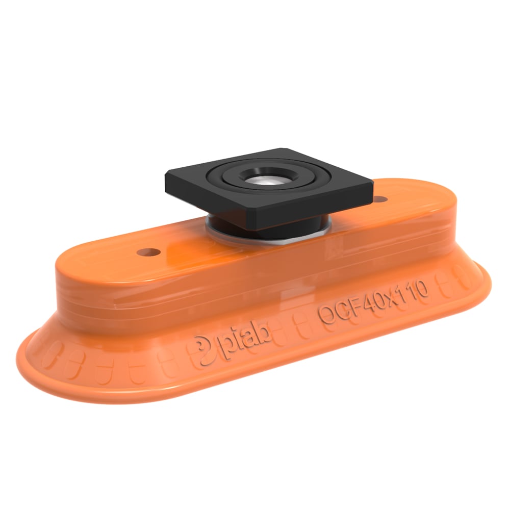 Suction cup OCF40x110 Polyurethane 55/60, T-slot with mesh filter - 1
