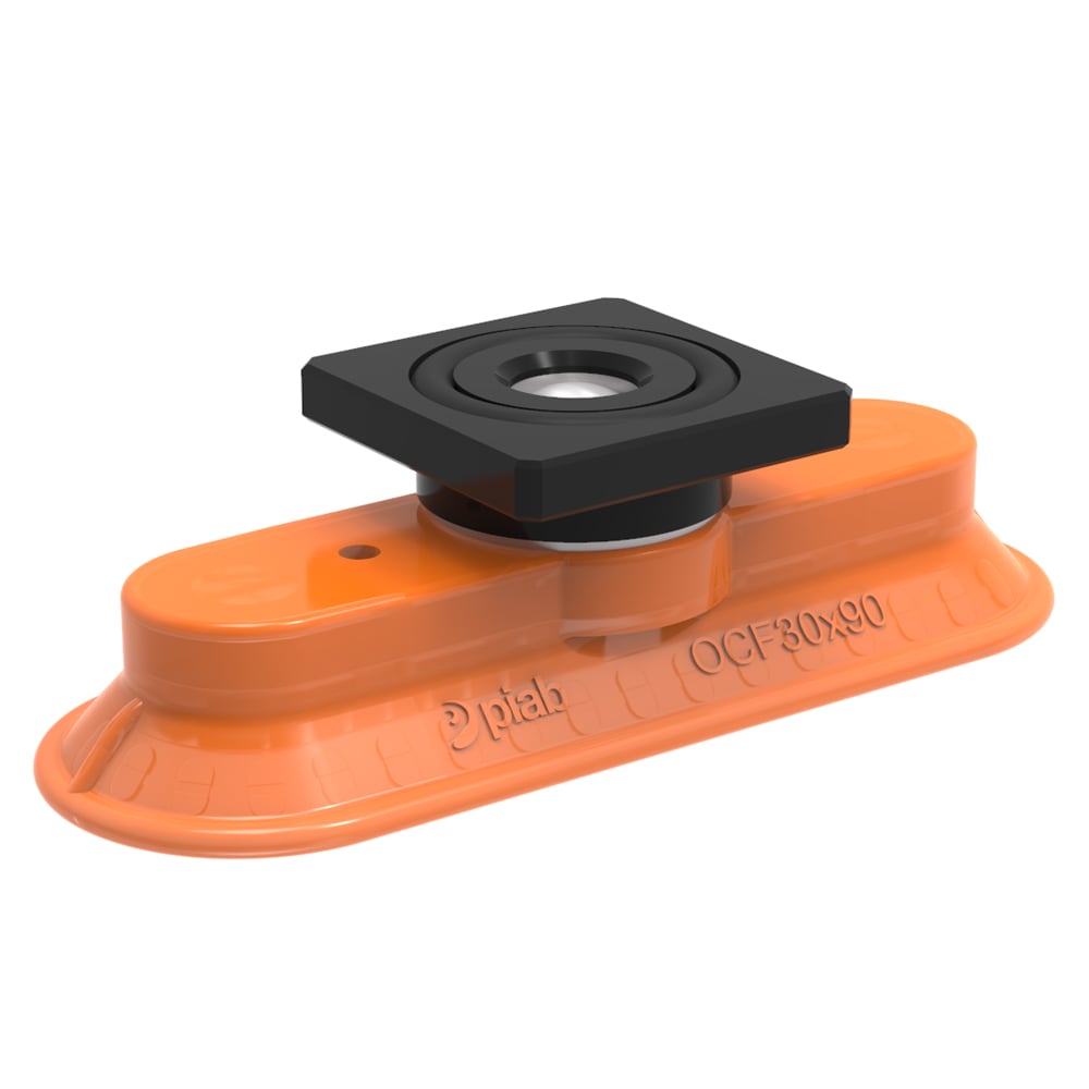 Suction cup OCF30x90 Polyurethane 55/60, T-slot with mesh filter - 1