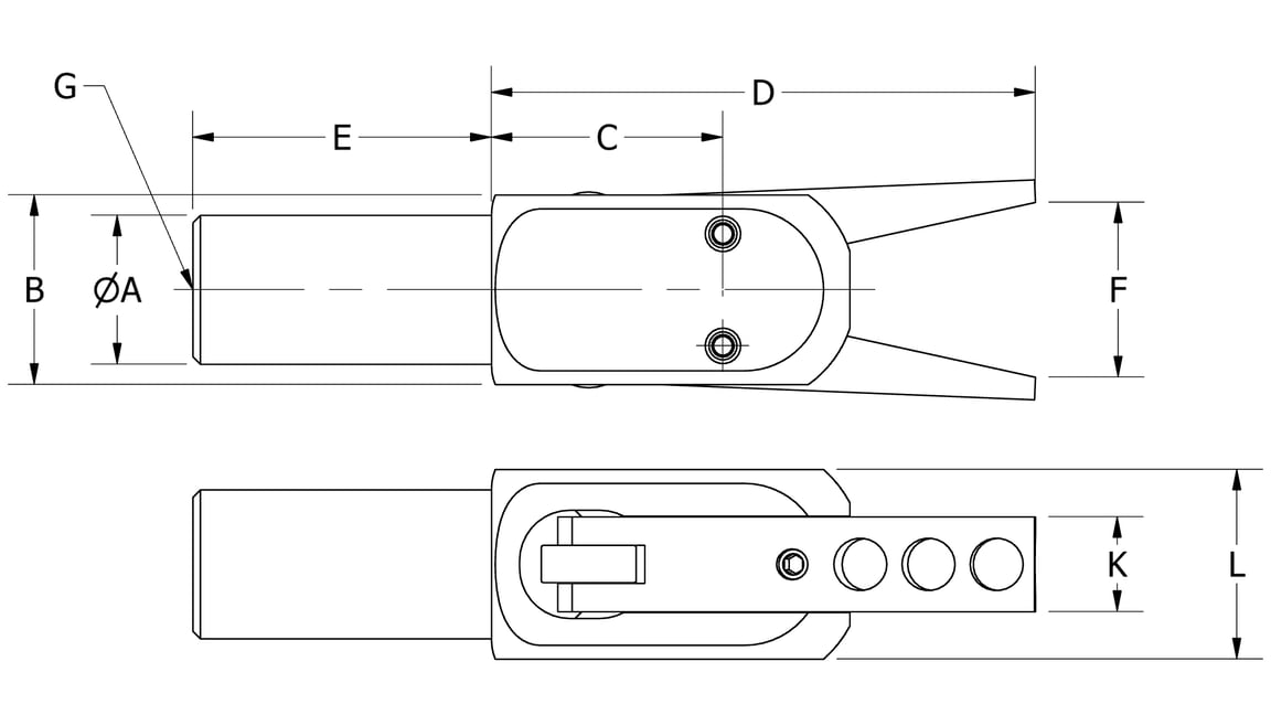 GRZ 20-16 C-P8 Greifzange, Klemmbacke mit Bohrungen und PNP-Sensor mit Stecker - 2