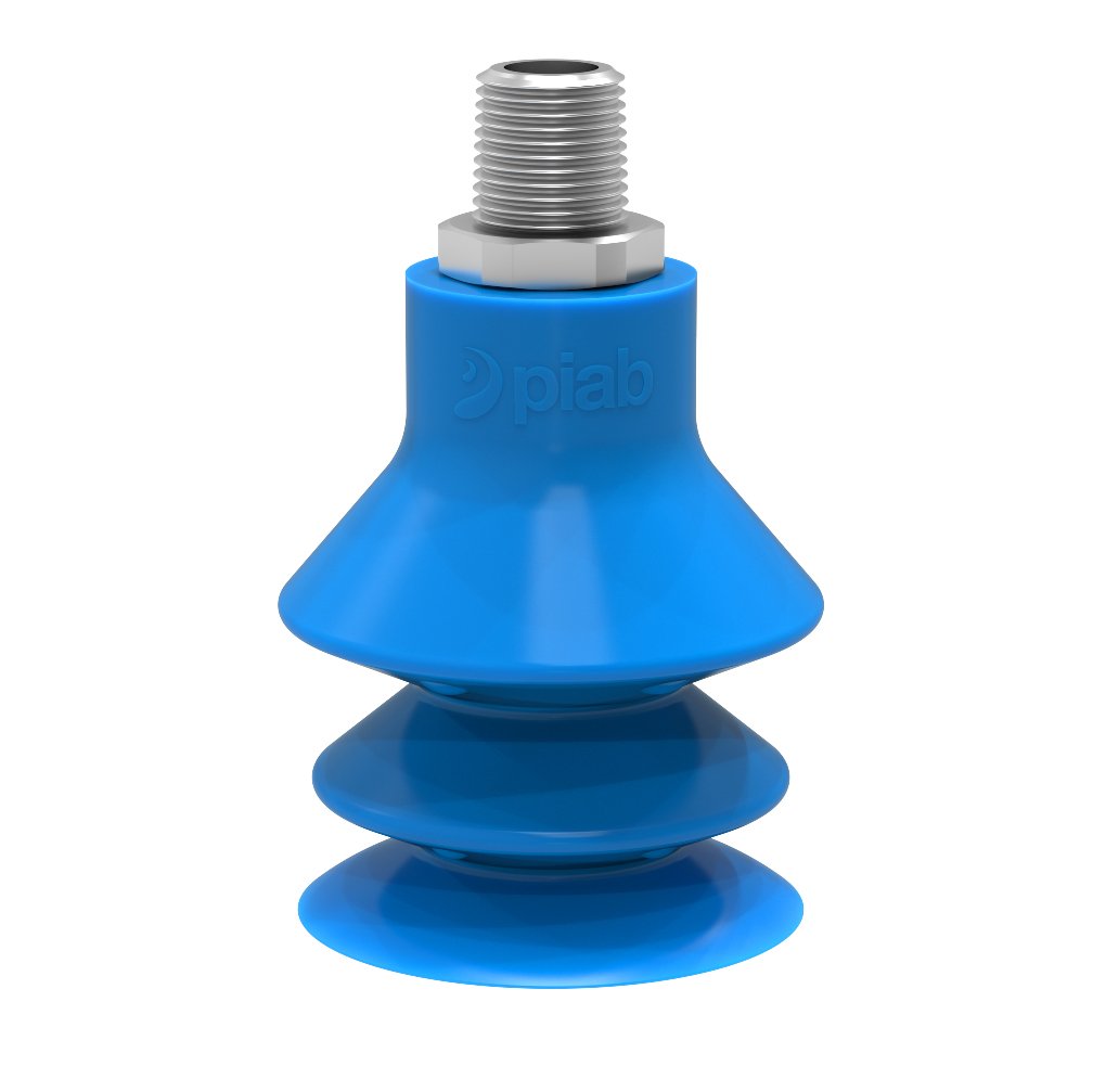 Suction cup F-BX50 Silicone 1/4" NPT male SS, detectable, FCM