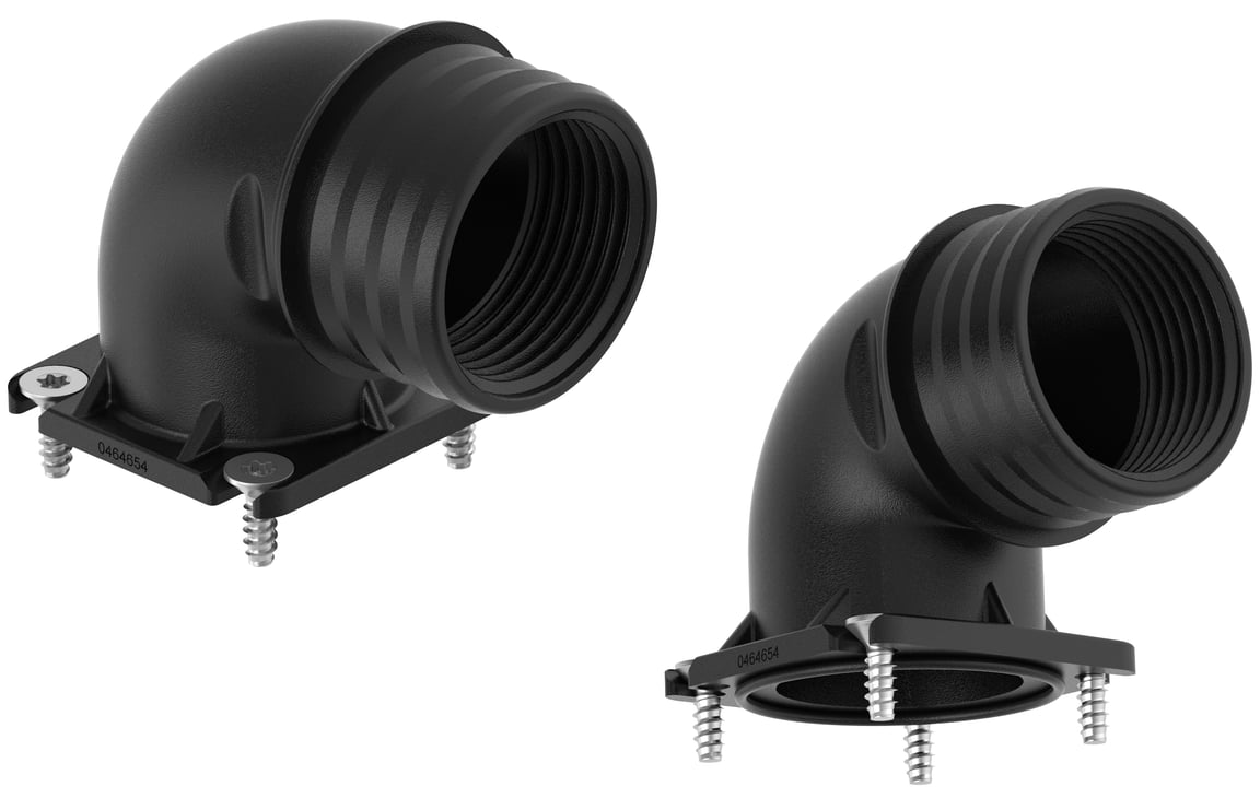 Gomito a 90° per connettore per tubo flessibile piCLASSIC™ Neo G1" femmina/40 mm