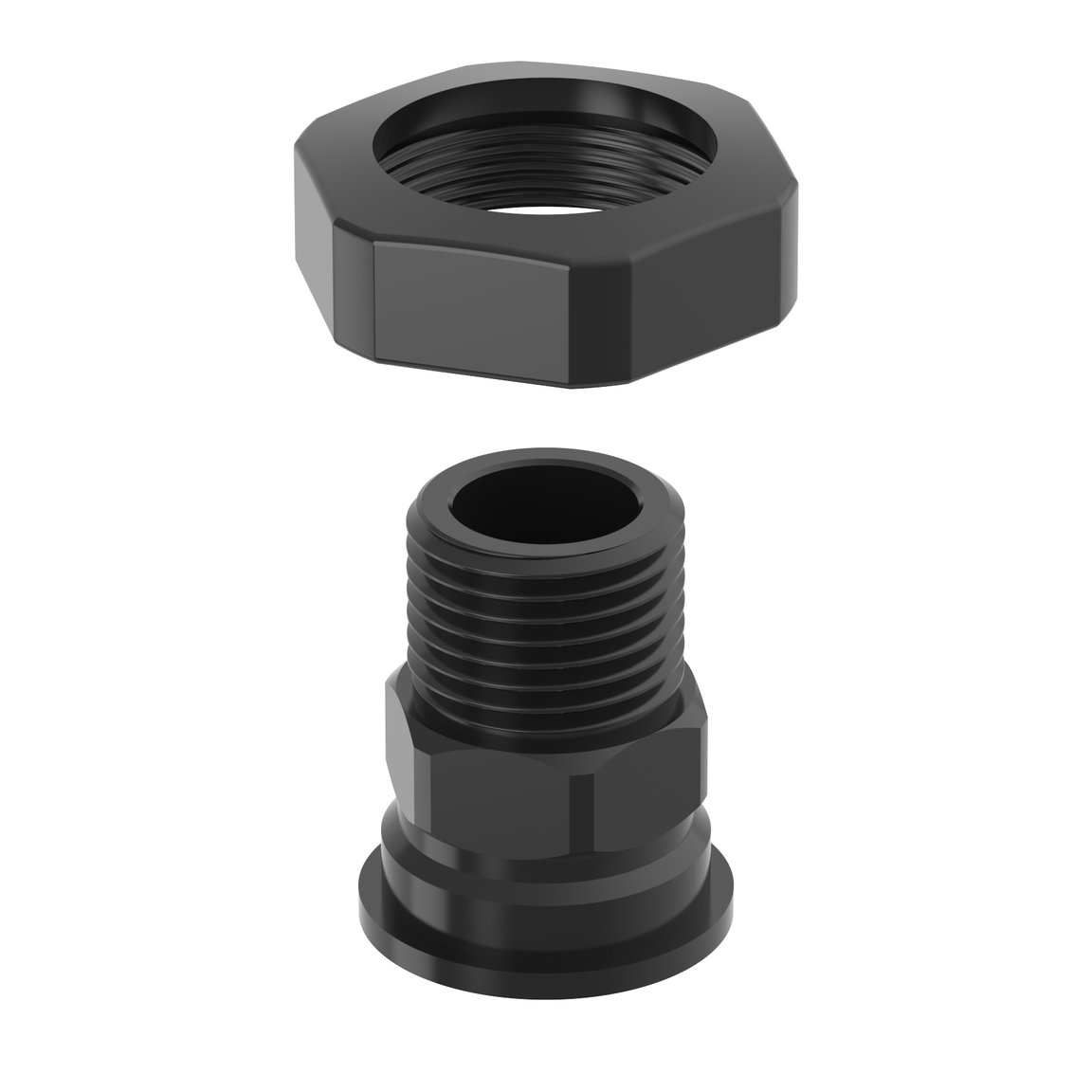 Swivel adapter 3/4" NPT male - NBR, EPDM, FKM - 2
