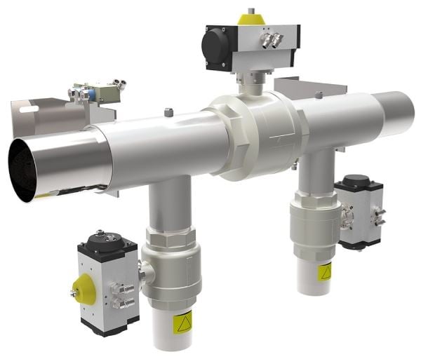 Valve unit for electro mechanical pump DN65-Ø63 and piFLOW® - 1