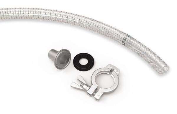 Hose connector for feed nozzle