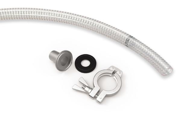Hose connector for feed nozzle