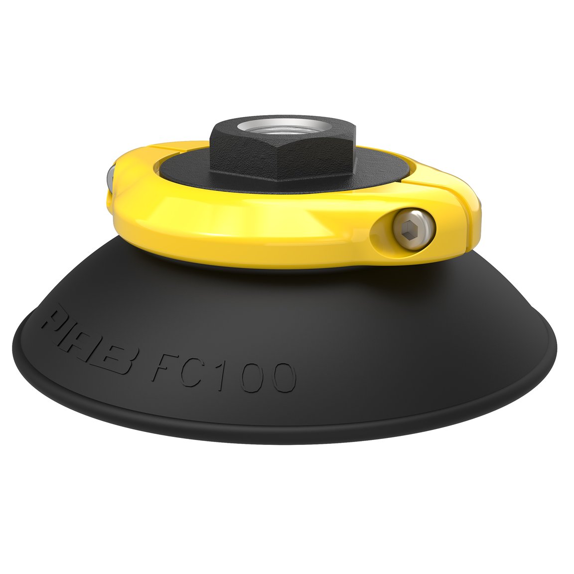 Suction cup FC100 Nitrile-PVC 60, G3/8" female, with mesh filter - 1