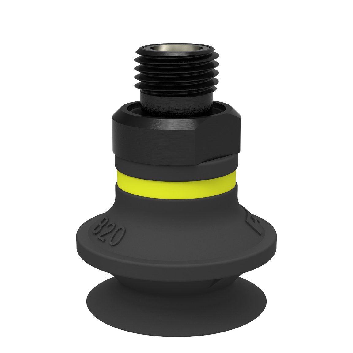 Suction cup B20 Chloroprene, G1/8" male, with mesh filter - 1