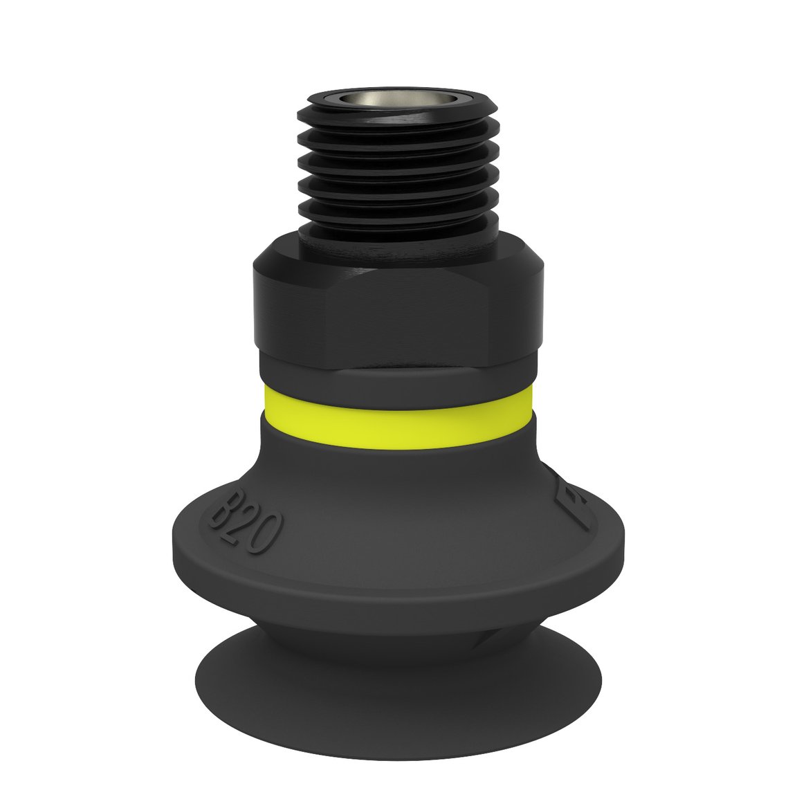 Suction cup B20 Chloroprene, 1/8" NPT male, with mesh filter