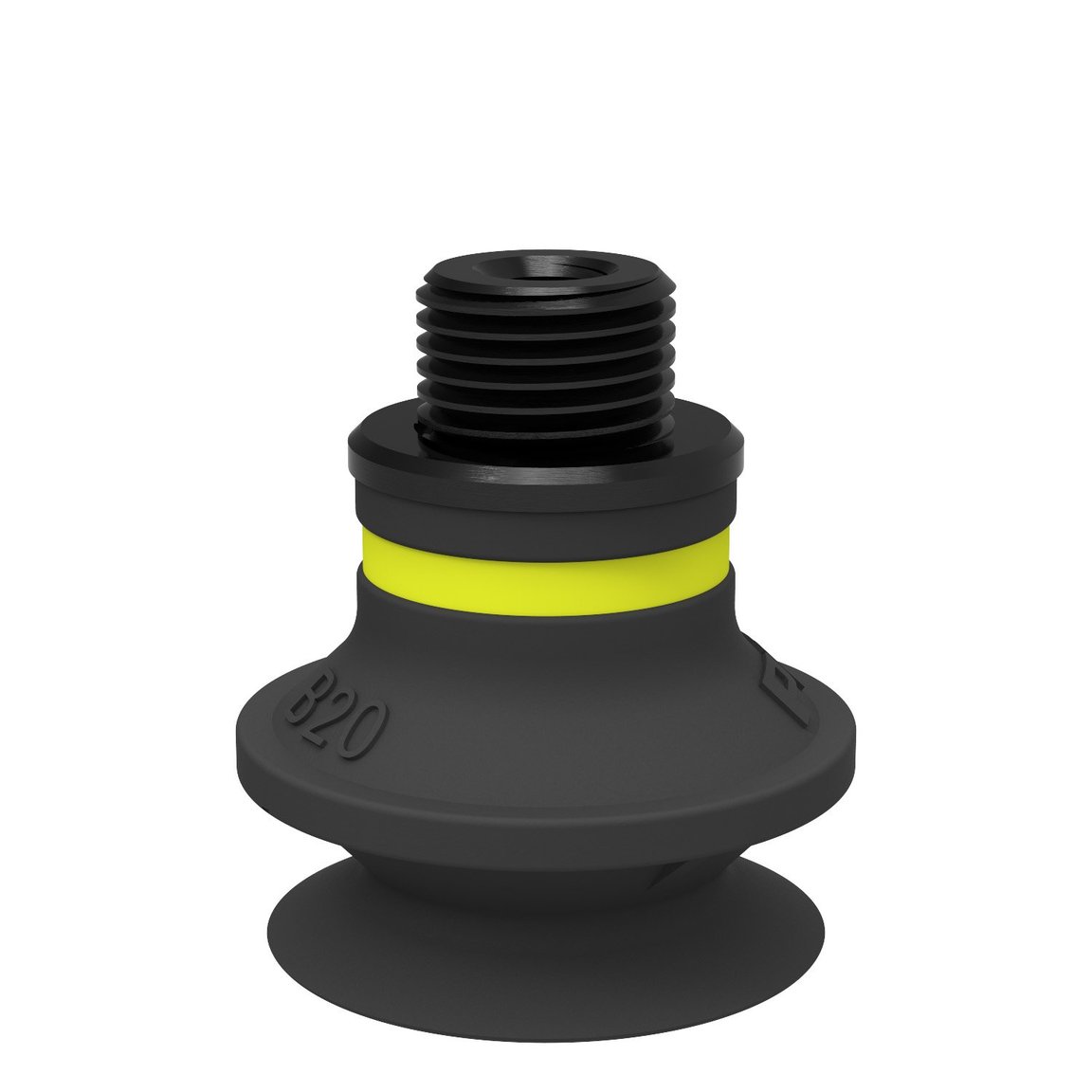 Suction cup B20 Chloroprene, G1/8" male/M5 female - 1