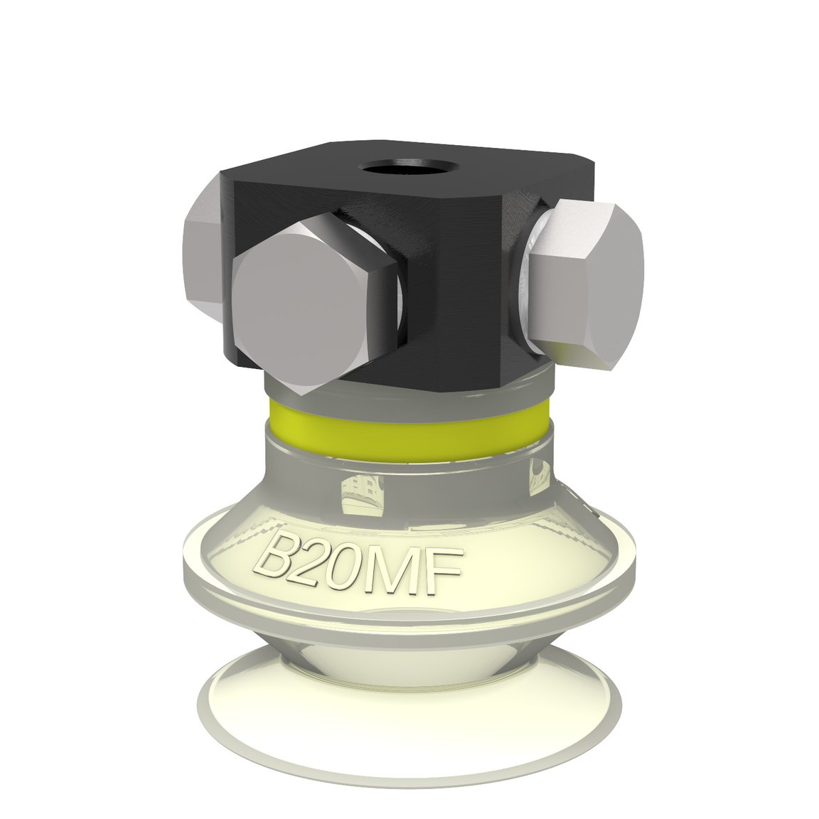 Suction cup B20MF Thermoelastic polyurethane, 5xM5 female