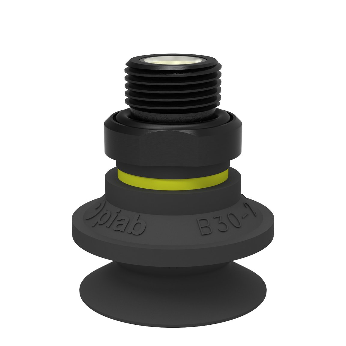 Suction cup B30-2 Chloroprene, G3/8" male, with mesh filter and dual flow control valve - 1