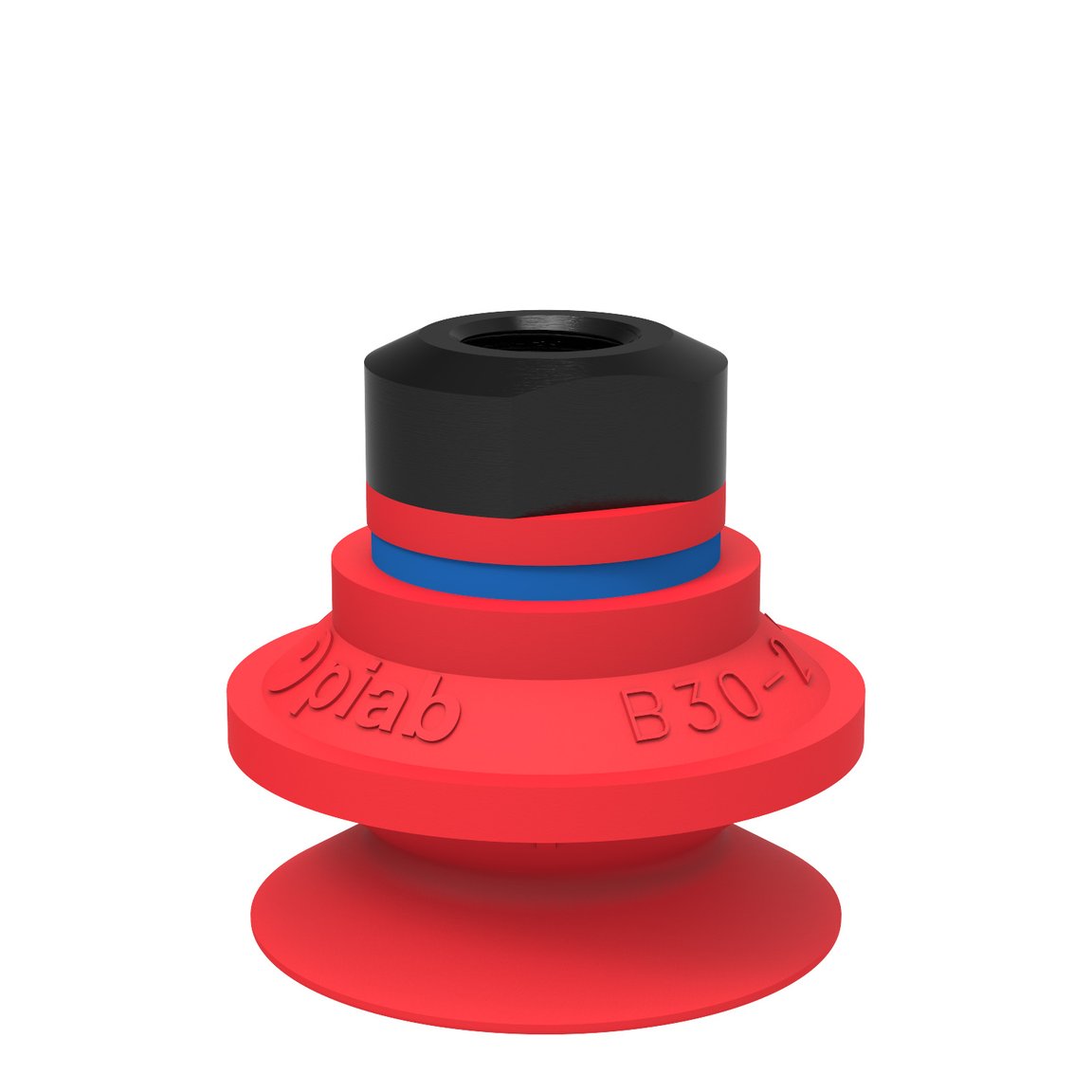 Suction cup B30-2 Silicone, 1/8" NPSF female, with dual flow control valve