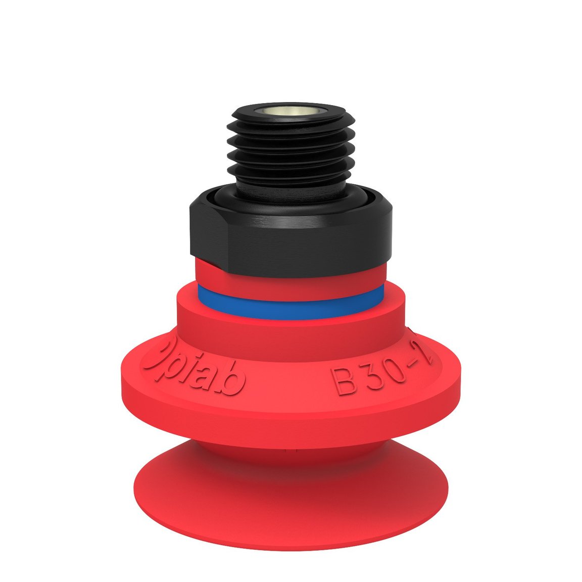 Saugnapf B30-2 Silikon, G1/4" Aussengewinde, mit Filtersieb und Drossel-Rückschlagventil - 1