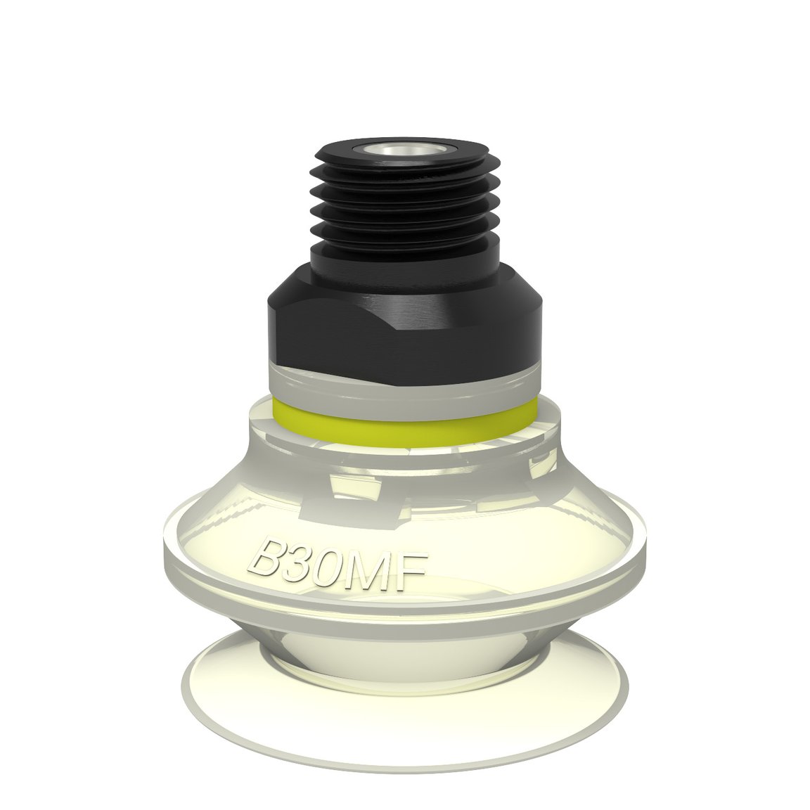 Suction cup B30MF Thermoelastic polyurethane, 1/4" NPT male, with mesh filter