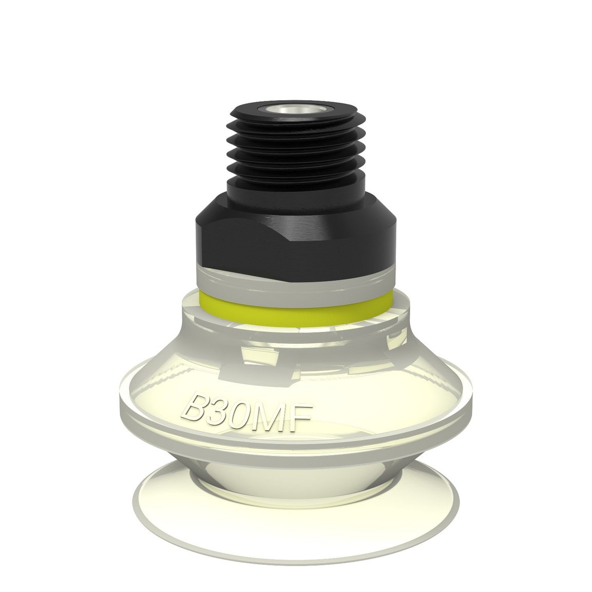 Suction cup B30MF Thermoelastic polyurethane, 1/4" NPT male, with mesh filter - 1