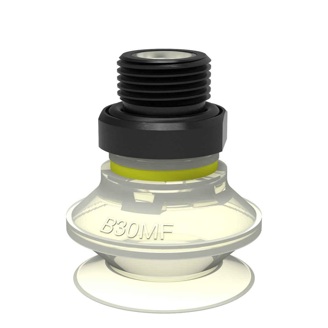 Suction cup B30MF Thermoelastic polyurethane, G3/8" male, with mesh filter