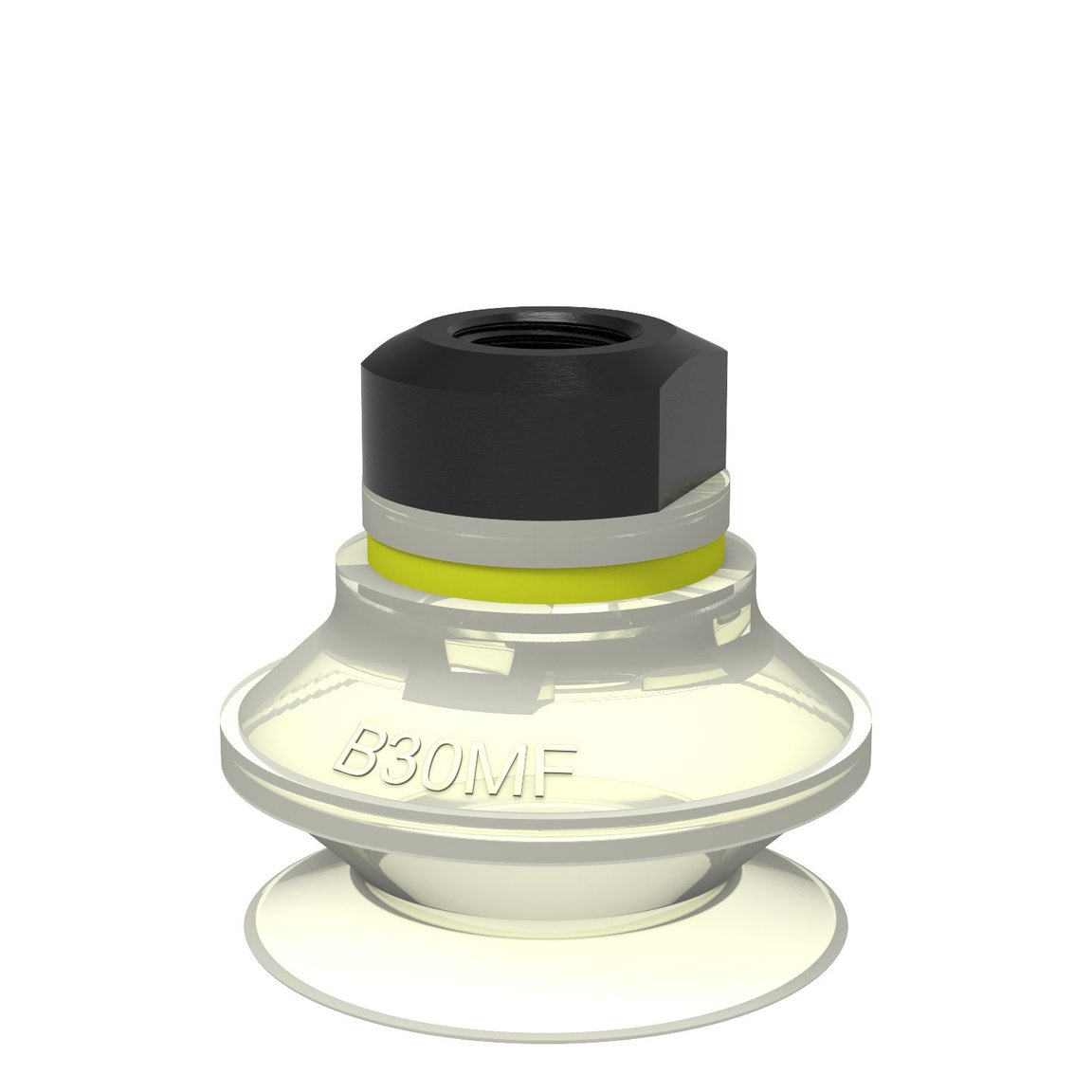 Suction cup B30MF Thermoelastic polyurethane, 1/8" NPSF female, with mesh filter
