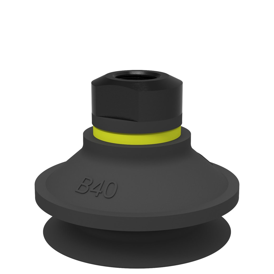 Ventouse B40 Chloroprène, 1/8" NPSF fem., avec limiteur de débit - 1