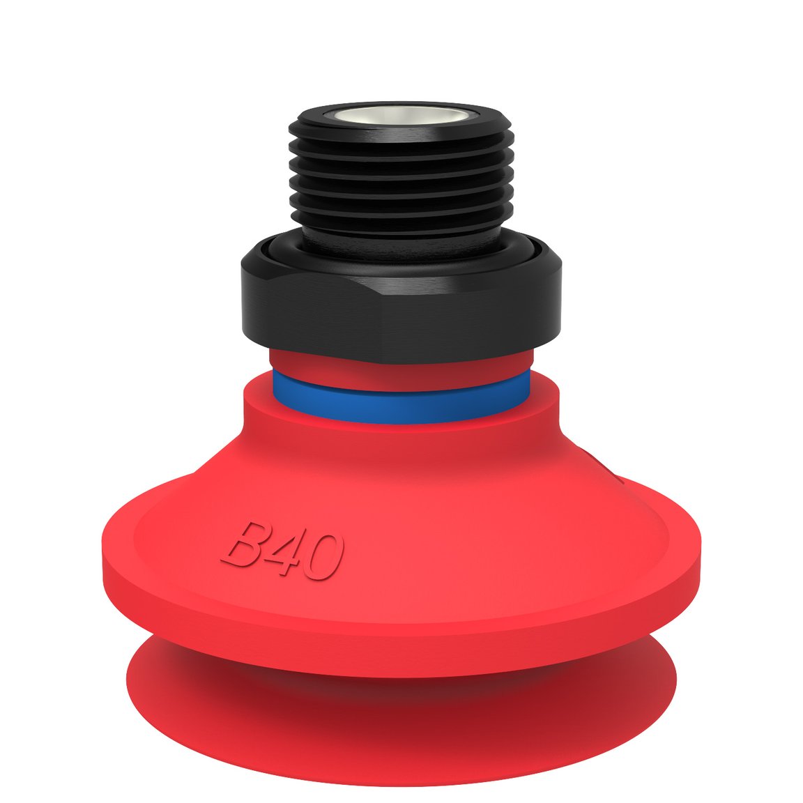 Suction cup B40 Silicone, G3/8" male, with mesh filter