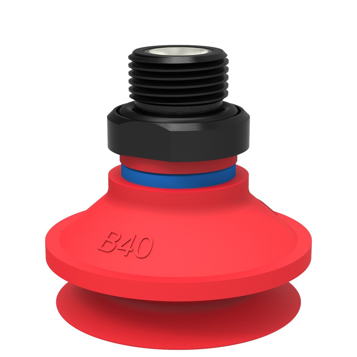 Suction cup B40 Silicone, G3/8" male, with mesh filter - 1
