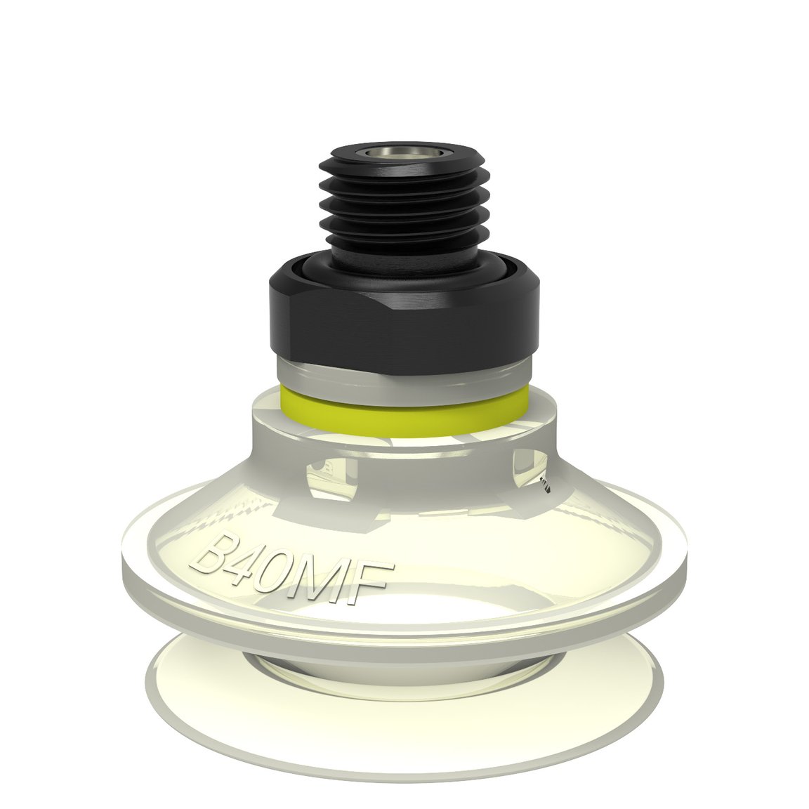 Suction cup B40MF Thermoelastic polyurethane, G1/4" male, with mesh filter