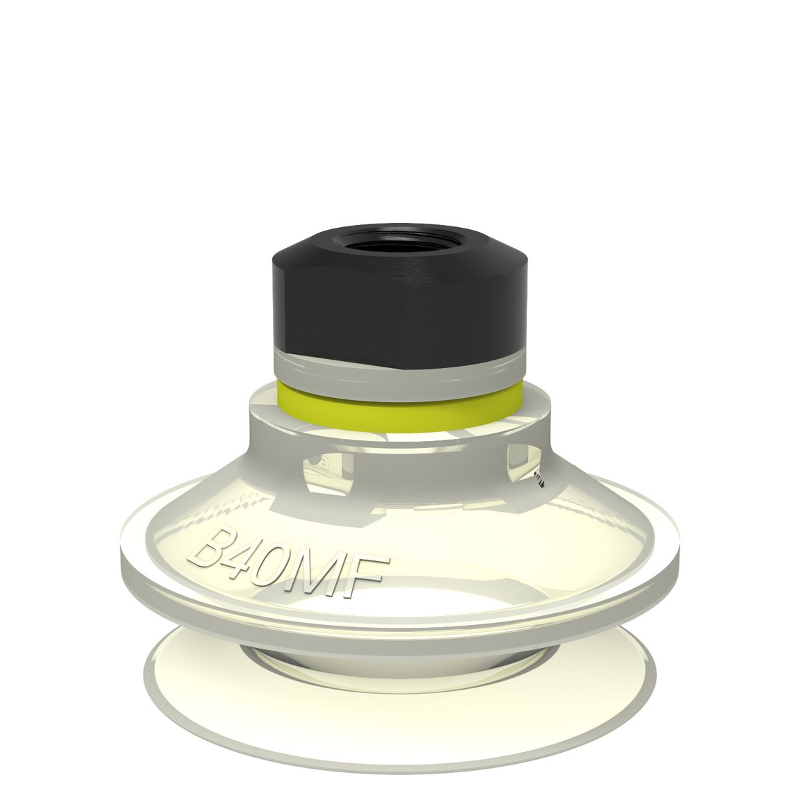 Suction cup B40MF Thermoelastic polyurethane, 1/8" NPSF female, with mesh filter