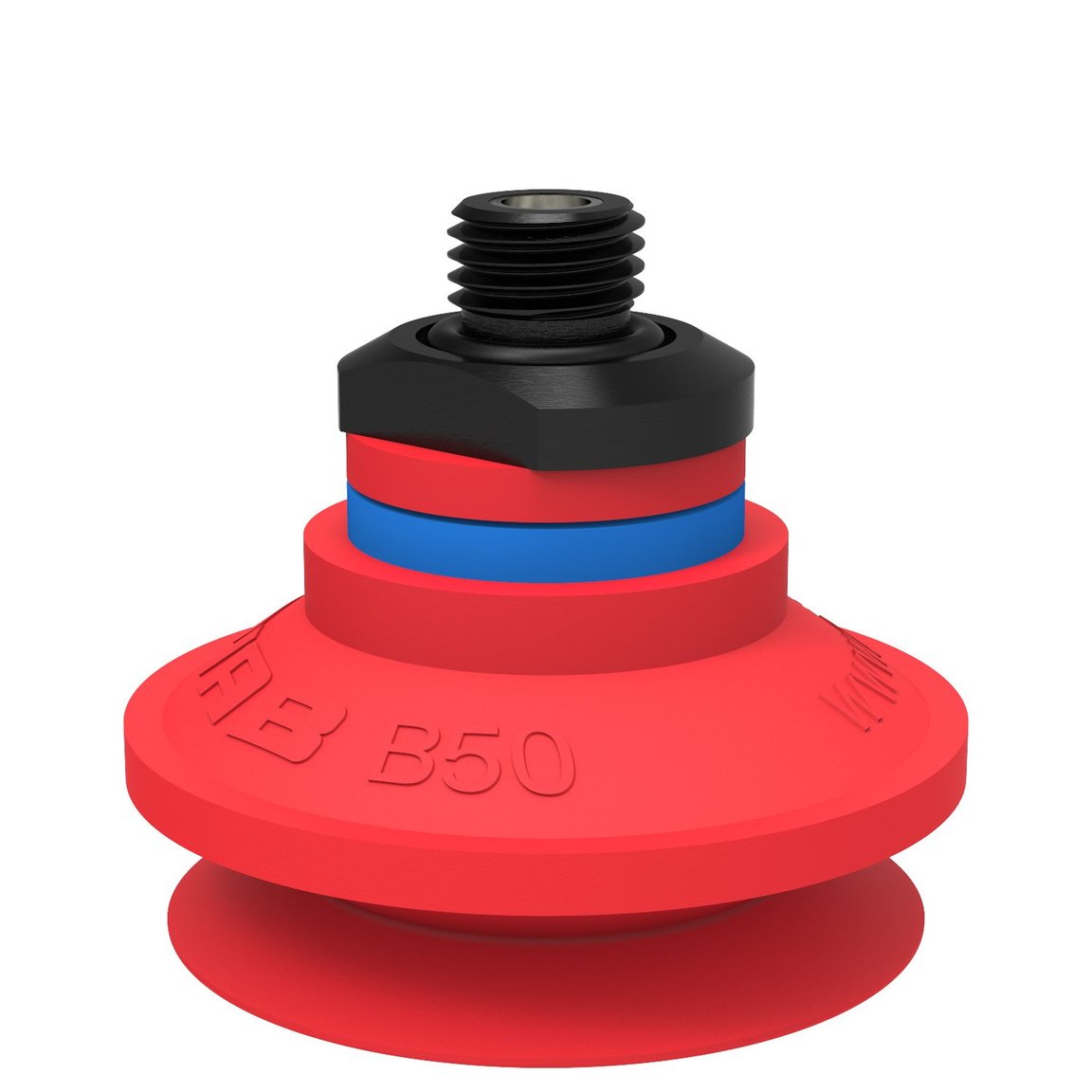 Suction cup B50 Silicone, G1/4" male, with mesh filter