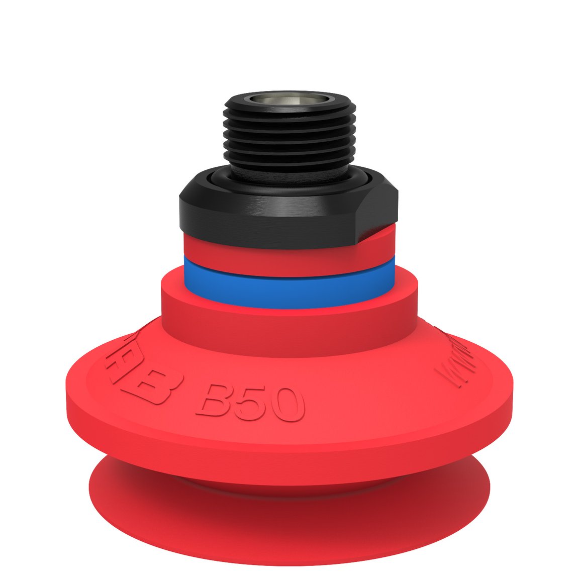 Suction cup B50 Silicone, G3/8" male, with mesh filter - 1