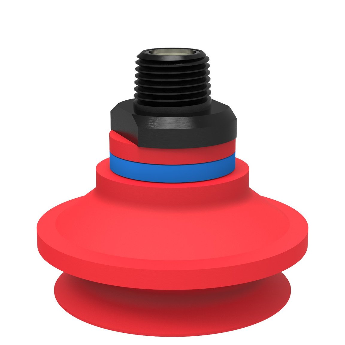 Suction cup B50-2 Silicone, 3/8" NPT male, with mesh filter - 1