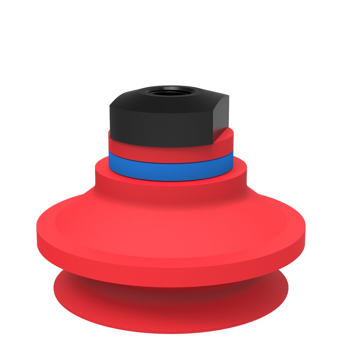 Suction cup B50-2 Silicone with filter, 1/8" NPSF female, with dual flow control valve - 1